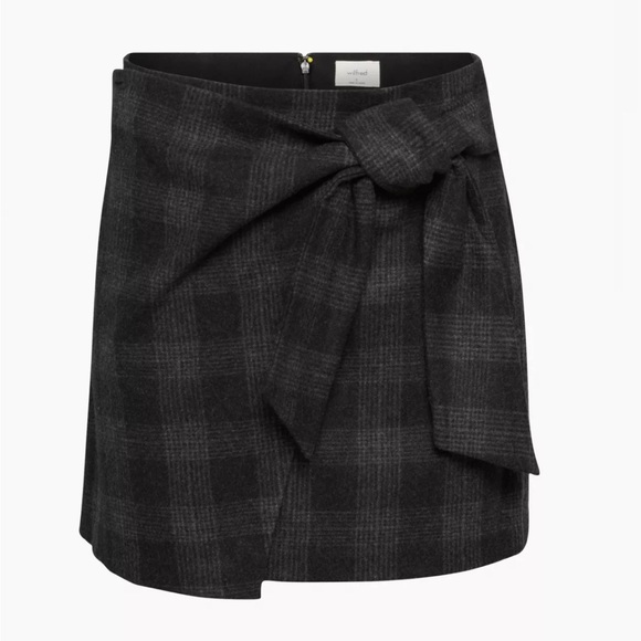 Wilfred wool blend skirt with tie front in size 2 - Picture 2 of 4